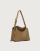 Orciani Borsa Trinity Soft Small a spalla in pelle martellata Pelle martellata BISCOTTO
