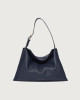 Orciani Borsa Trinity Soft Midi a spalla in pelle martellata Pelle martellata NAVY