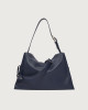 Orciani Borsa Trinity Soft Midi a spalla in pelle martellata Pelle martellata NAVY