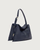 Orciani Borsa Trinity Soft Midi a spalla in pelle martellata Pelle martellata NAVY