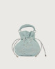 Orciani Mini bag Juice Peach Gem in suede Pelle scamosciata ACQUA
