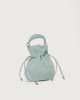 Orciani Mini bag Juice Peach Gem in suede Pelle scamosciata ACQUA