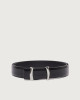 Orciani Cintura classica Iconic Brackets Calf in pelle 3,5 cm Pelle NERO
