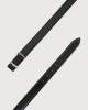 Orciani Cintura classica Iconic Brackets Calf in pelle 3,5 cm Pelle NERO