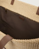 Orciani Borsa Her-O Shopper Zanzibar a spalla in tessuto e pelle Tessuto e pelle BISCOTTO