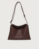 Orciani Borsa Trinity Jungle Small a spalla in nappa e cuoio Pelle liscia COCOA
