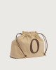 Orciani Pouch Her-O in tessuto e pelle Tessuto e pelle BISCOTTO