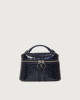 Orciani Mini bag Joy Cocco Glow in pelle stampa cocco Pelle lucida, Pelle stampata NAVY