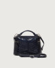 Orciani Mini bag Joy Cocco Glow in pelle stampa cocco Pelle lucida, Pelle stampata NAVY