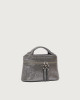 Orciani Mini bag Joy Light in nappa stampata Pelle metallizzata, Pelle stampata ARGENTO