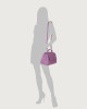 Orciani Borsa Sveva Soft Piccola a mano in pelle con tracolla Pelle martellata GLICINE