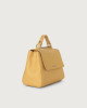 Orciani Borsa Sveva Soft Piccola a mano in pelle con tracolla Pelle martellata TORTILLA