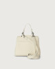 Orciani Borsa Sveva Soft Mini a mano in pelle con tracolla Pelle martellata BIANCO