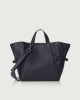 Orciani Borsa a mano piccola Fan Soft in pelle Pelle NAVY
