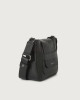 Orciani Borsa Dama Soft Midi in pelle con tracolla Pelle martellata NERO