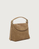 Orciani Borsa Nana Peach Small a mano in pelle con tracolla Pelle scamosciata BISCOTTO