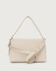 Orciani Borsa a spalla Nana Soft in pelle martellata con tracolla Pelle martellata AVORIO