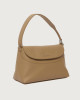 Orciani Borsa Nana Soft Midi a spalla in pelle martellata con tracolla Pelle martellata BISCOTTO
