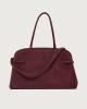 Orciani Borsa Aura Peach Large a spalla in suede con tracolla Pelle scamosciata CHIANTI