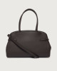 Orciani Borsa Aura Soft Large a spalla in pelle martellata con tracolla Pelle martellata T. MORO