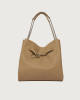Orciani Borsa Venus Hobo Soft a spalla in pelle martellata Pelle martellata BISCOTTO