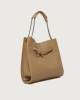 Orciani Borsa Venus Hobo Soft a spalla in pelle martellata Pelle martellata BISCOTTO