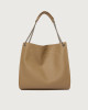 Orciani Borsa Venus Hobo Soft a spalla in pelle martellata Pelle martellata BISCOTTO