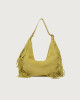 Borsa Isola Peach Fringe Small a spalla in suede