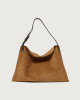 Orciani Borsa Trinity Peach Midi a spalla in suede e cuoio Cuoio, Pelle scamosciata CAMMELLO