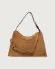 Orciani Borsa Trinity Peach Midi a spalla in suede e cuoio Cuoio, Pelle scamosciata CAMMELLO