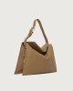 Orciani Borsa Trinity Soft Midi a spalla in pelle martellata Pelle martellata BISCOTTO