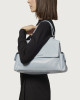 Orciani Borsa Sveva Stark Cargo Midi a spalla in pelle con tracolla Pelle lucida CIELO