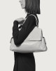 Orciani Borsa Sveva Savana Cargo Midi a spalla in canvas e pelle con tracolla Pelle e cotone COCOA