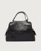 Orciani Borsa Sveva Stark Cargo Midi a spalla in pelle con tracolla Pelle lucida NERO