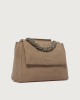 Orciani Borsa Sveva Twilight Midi a spalla in nabuk stampa cocco Pelle nabuk BISCOTTO