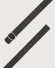 Orciani Cintura Soft Double in pelle Pelle martellata LAMPONE+NERO