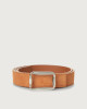 Orciani Cintura Naif Double in suede e pelle AMBRA