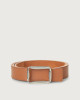 Orciani Cintura Naif Double in suede e pelle AMBRA