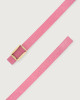 Orciani Cintura Naif Double in suede e pelle fibbia ottone ORCHIDEA