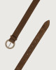 Orciani Cintura classica Peach in suede 3 cm Pelle scamosciata COCOA