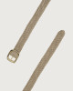 Orciani Cintura double Peach Inverted in suede 3 cm Pelle scamosciata SABBIA