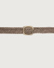 Orciani Cintura double Peach Inverted in suede 3 cm Pelle scamosciata SABBIA
