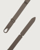Orciani Cintura Nobuckle Micron in pelle Pelle martellata TAUPE