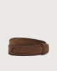 Orciani Cintura Nobuckle Cloudy in suede Pelle scamosciata FANGO