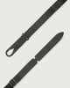 Orciani Cintura Nobuckle Chevrette in pelle Pelle, Pelle nabuk NERO