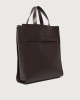 Orciani Borsa shopper NoBuckle Alba in pelle T.MORO