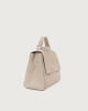Orciani Borsa Sveva Soft Piccola a mano in pelle con tracolla Pelle martellata ARGILLA