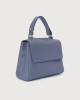 Orciani Borsa Sveva Soft Media a spalla in pelle con tracolla Pelle martellata MIRTILLO