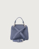 Orciani Borsa Sveva Soft Mini a mano in pelle con tracolla Pelle martellata MIRTILLO