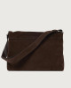 Orciani Borsa messenger Peach in suede Pelle scamosciata TESTA DI MORO